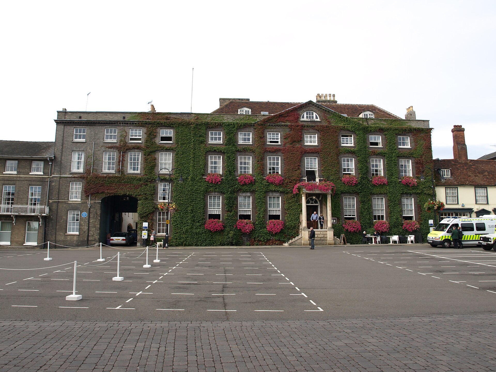The Angel Hotel in Bury St Edmunds, an example of Suffolk’s hospitality sector